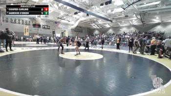 122 lbs Champ. Round 2 - Cooper Carling, Sierra Sabers vs Jameson O`Brien, The Club