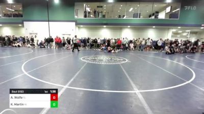 215 lbs Consi Of 32 #2 - Aidyn Wolfe, FL vs Keagan Martin, IN