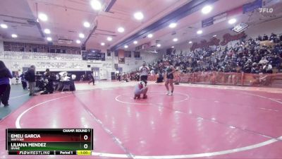 155 lbs Cons. Round 4 - Emeli Garcia, Whittier vs Liliana Mendez, Irvine