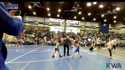 52 lbs 5th Place - Oaklee Stone, Piedmont vs Paxton Blood, Watonga Blaine County Grapplers