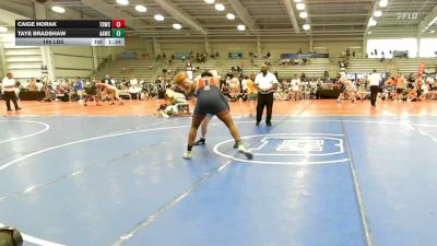 195 lbs Round Of 32 - Caige Horak, TDWC Maniacs Blue - HSB vs Taye Bradshaw, All American Wrestling Club - HSB
