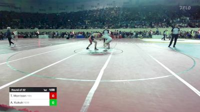 160 lbs Round Of 32 - Traven Morrison, Tahlequah Middle School vs Andrew Kukuk, Perry Wrestling Club