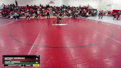 113 lbs Cons. Round 3 - Anthony Rodriguez, Vista Peak vs Mario Espinoza, Pueblo County