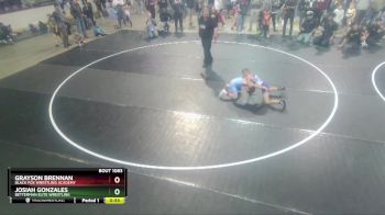 71 lbs Quarterfinal - Grayson Brennan, Black Fox Wrestling Academy vs Josiah Gonzales, Betterman Elite Wrestling