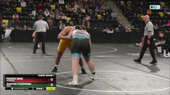 285 lbs Champ. Round 1 - Mason Ding, Wyoming vs Easton Fleshman, Iowa