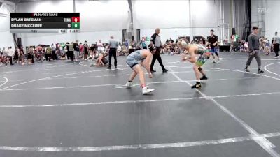 138 lbs Round 4 (6 Team) - Dylan Bateman, TDWC Maniacs vs Drake McClure, Frost Gang