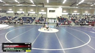 165 lbs Cons. Round 6 - Carter Davis, Pennsylvania College Of Technology vs Teghan McConnell, American International