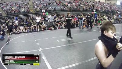 90 lbs Semis & 1st Wrestleback (8 Team) - Nate Eck, Kansas Rattlers vs Joshuah Hernandez, Wyoming Twisters