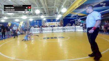 85 lbs Quarterfinal - Lucas Bush, Lost Tribe vs Reece Fish, Well Trained