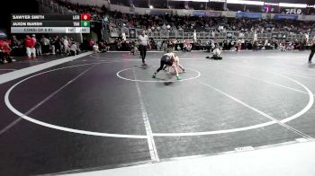 85 lbs Consi Of 8 #1 - Sawyer Smith, Lathrop WC vs Jaxon Marsh, Trailblazer WC