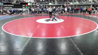 106 lbs Quarterfinal - John Woodall, Franklin vs Yussuf Bah, Bristol Eastern