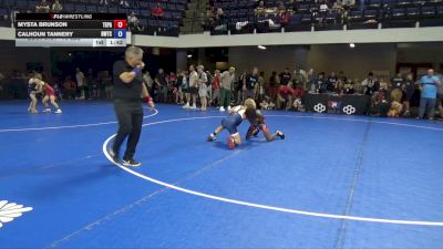 75 lbs Cons. Sub-quarters - Mysta Brunson, Team PA vs Calhoun Tannery, Roundtree Wrestling Training Center