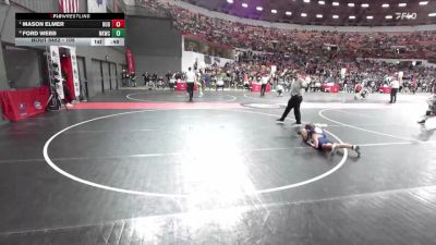 105 lbs Quarterfinal - Mason Elmer, Hudson vs Ford Webb, Nicolet Knights Wrestling Club
