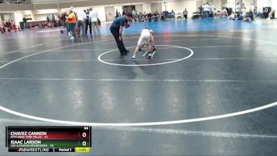 84 lbs Quarterfinals (8 Team) - Isaac Larson, LSH (LeSueur/Henderson) vs Chavez Cannon, NYM (New York Mills)