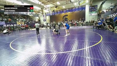 144 lbs Champ. Round 1 - Shane Spencer, Corvallis vs Liam Pummel, Gallatin