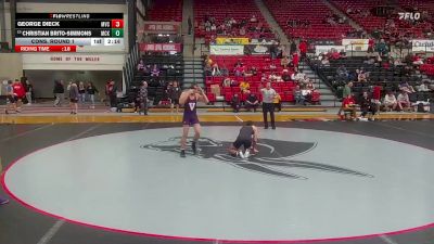 149 lbs Cons. Round 1 - Christian Brito-Simmons, McKendree vs George Dieck, Missouri Valley