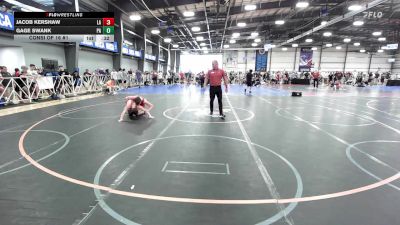 126 lbs Consi Of 16 #1 - Jacob Kershaw, LA vs Gage Swank, PA