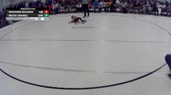 16 lbs Cons. Semi - Brooksen Richards, Gothenburg Junior Wrestling Club vs McCoy Crowell, Elm Creek Youth Wrestling Club