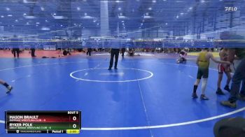 50 lbs Round 3 (4 Team) - Mason Brault, RAMPAGE WRESTLING CLUB vs Ryker Polk, GREAT BRIDGE WRESTLING CLUB