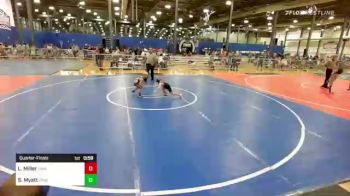 40 lbs Quarterfinal - Liam Miller, Hammertime Wrestling Academy vs Sam Myatt, Ringers/BAM