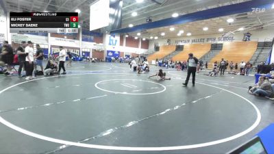 77-85 lbs Cons. Semi - Eli Foster, Corona 100 vs Mickey Saenz, Threshold Wrestling Club