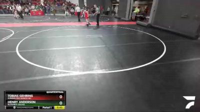 90 lbs Quarterfinal - Henry Anderson, Bloomer Colfax vs Tobias Gehring, Slinger Red Rhinos WC