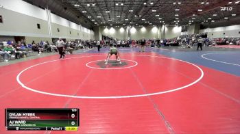 120 lbs Cons. Round 3 - Dylan Myers, Francis Howell Central vs Aj Ward, Basehor-Linwood HS