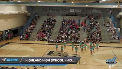 Highland High School - Highland High School [2022 Junior Varsity - Song/Pom - Advanced Day 1] 2022 USA Arizona Regional I
