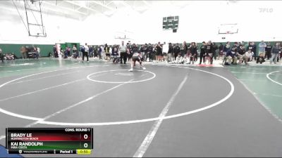 120 lbs Cons. Round 1 - Kai Randolph, Mira Costa vs Brady Le, Huntington Beach