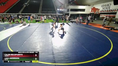 110 lbs Quarterfinal - Caleb Recopuerto, Hawaii vs Liam Anderson, Idaho