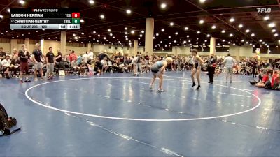 120 lbs Champ. Round 1 - Christian Gentry, Trojan Wrestling Academy LLC vs Landon Herman, Team Conquer Wrestling