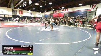 106 lbs Champ. Round 2 - Xavier Manzo, Canyon Springs vs Jose Lopez, Desert Hot Springs