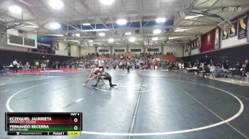 125 lbs Champ. Round 1 - Eczequiel Jaurrieta, Fresno City College vs Fernando Becerra, Delta College