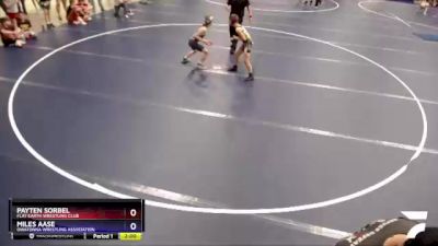 83 lbs Quarterfinal - Payten Sorbel, Flat Earth Wrestling Club vs Miles Aase, Owatonna Wrestling Association