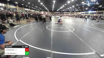 116 lbs Consi Of 16 #2 - Isaiah Ebersbach, Tmwc vs Corbin Christensen, All In Wr Acd