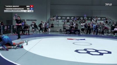 92 kg Cons. Quarters - Patrick Brophy, Wolfpack RTC/ Titan Mercury Wrestling Club vs Garavous Kouekabakilaho, Viking Wrestling Club (IA)