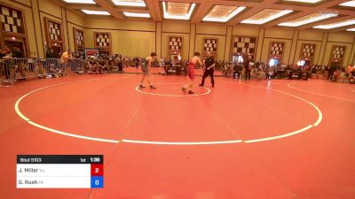 87 lbs Consi Of 8 #1 - Jacob Miller, Nj vs Gavin Rush, Pa