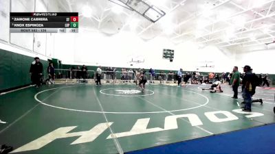 126 lbs Cons. Round 4 - Zairone Cabrera, South Torrance vs Knox Espinoza, Long Beach Poly