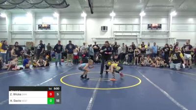 60 lbs Round 4 - Zachary Wicks, Grindhouse Wrestling Club vs Hunter Davis, West Virginia Wild