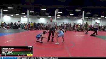 92 lbs Round 3 (8 Team) - Jayden Olivo, Iron Horse Gray vs Scott Cole, Colon Trained
