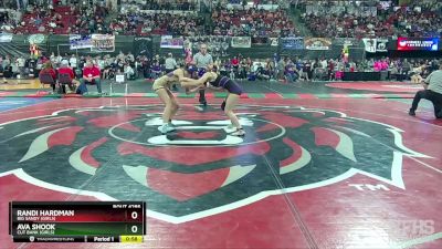 G - 107 lbs Cons. Round 3 - Randi Hardman, Big Sandy (Girls) vs Ava Shook, Cut Bank (Girls)