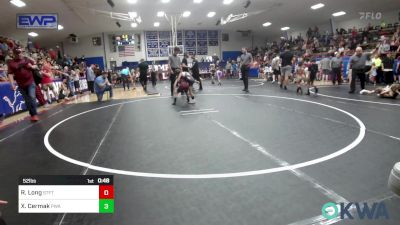 52 lbs Quarterfinal - Xander Cermak, Perry Wrestling Academy vs Rhea Long, Standfast