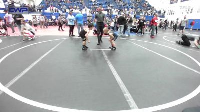 52 lbs Quarterfinal - Gordon Hoselton, El Reno Wrestling Club vs Jonah Barker, Tecumseh Youth Wrestling