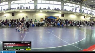 97 lbs Cons. Round 2 - Nic Slusser, B Wrestling Club vs Maddax Byrum, Burris Owls Wrestling Club