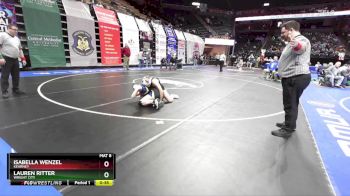 145 Class 1 lbs Cons. Round 1 - Isabella Wenzel, Kearney vs Lauren Ritter, Wright City