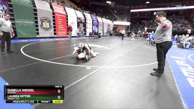 145 Class 1 lbs Cons. Round 1 - Isabella Wenzel, Kearney vs Lauren Ritter, Wright City