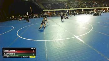 95 lbs Quarterfinal - Jett Kramer, Moyer Elite Wrestling vs Carver Hinz, Big Game Wrestling Club