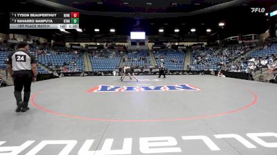 184 lbs 1st Place Match - 1 Tyson Beauperthuy, Doane vs 7 Navarro Nanpuya, Georgetown