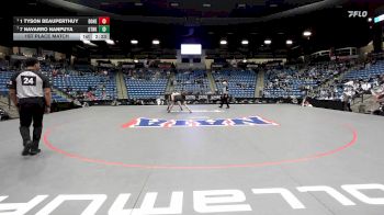 184 lbs 1st Place Match - 1 Tyson Beauperthuy, Doane vs 7 Navarro Nanpuya, Georgetown