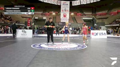 Intermediate Boys - 71 lbs 7th Place Match - Urijah Vasquez, Elite Force Wrestling Club vs Frankie Granata, Driller Wrestling Club